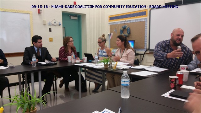 09-15-16 - MIAMI-DADE COALITION FOR COMMUNITY EDUCATION - BOARD MEETING (2)