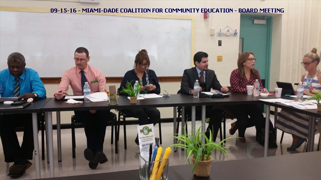09-15-16 - MIAMI-DADE COALITION FOR COMMUNITY EDUCATION - BOARD MEETING (3)